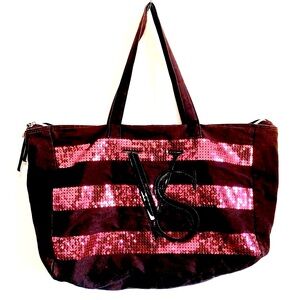 Victoria’s Secret Canvas Sequin Embellished Tote